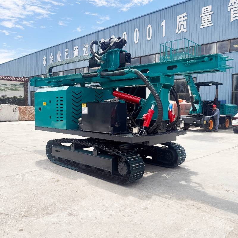 Integrated Pile Driving And Drilling Machine For Photovoltaic Posts